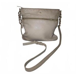 Kate Spade Womens Cobble Hill Ellen Crossbody Beige Preppy Size Medium